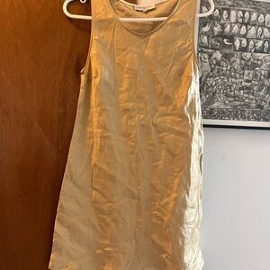 Barbara Bui Paris silk sleeveless gold dress medium